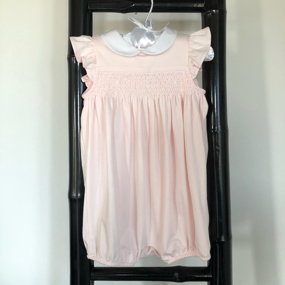 Beautiful hand smocked Ralph Lauren Layette romper